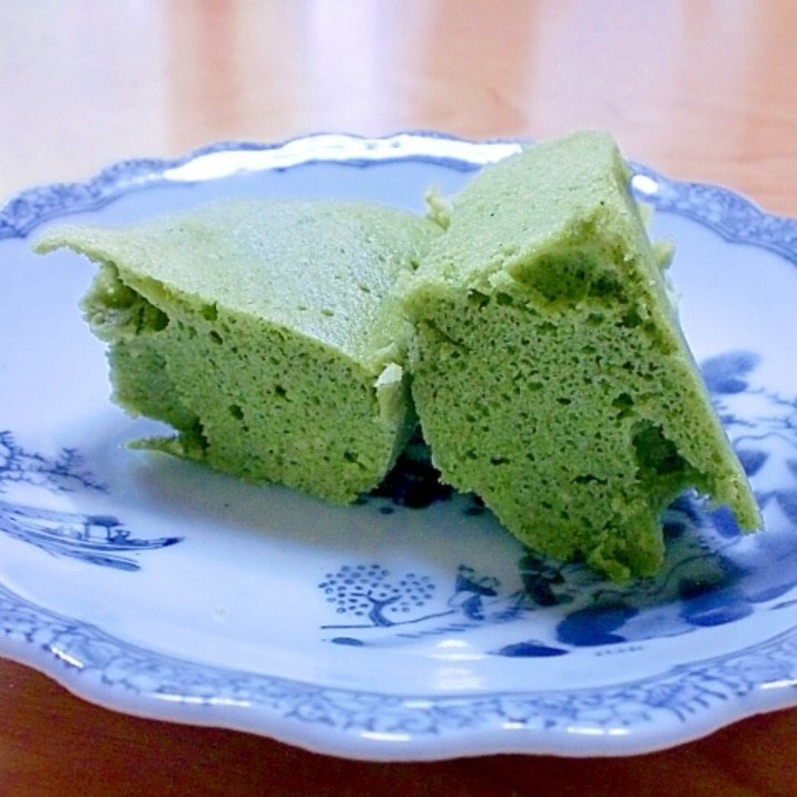 レンジでチン 大豆粉100 の抹茶蒸しパン レシピ 作り方 By みー5548 楽天レシピ